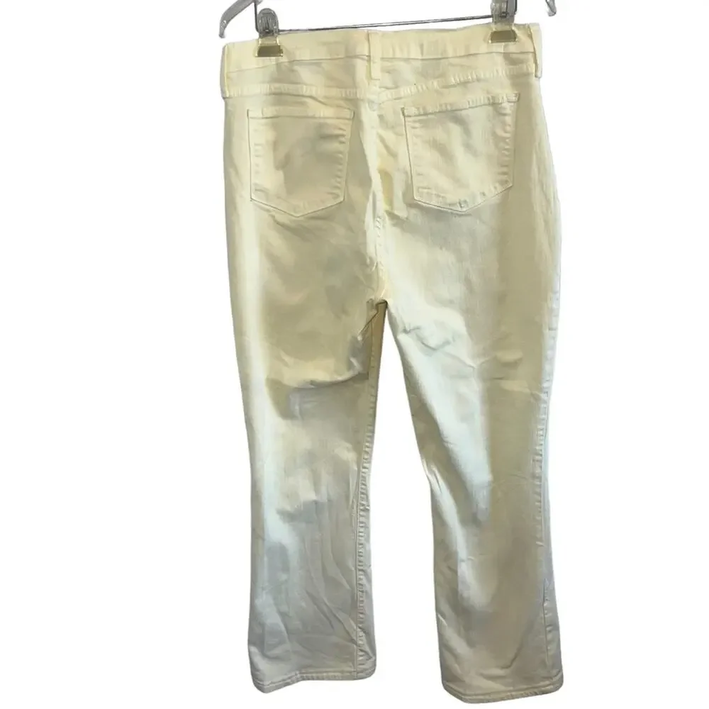 NYDJ Stretch High Rise Denim Bootcut Jeans Yellow 14